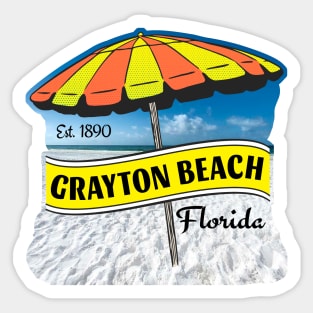 Grayton Beach Florida Walton County 30A 30 A Sticker